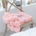 Red Sphere ins bông ròng đan chăn điều hòa không khí chăn mền giải trí sofa Bắc Âu tinh khiết chăn len trang trí bóng - Ném / Chăn chăn yuki Ném / Chăn