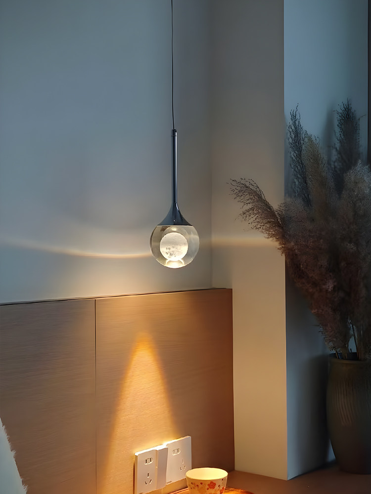 Bedroom Bedside Water Drop Small Chandelier Light Luxury Minimalist Tv Background Wall Showcase Bar Counter Creative Personalized Crystal Lighting