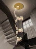 Staircase Chandelier Modern Minimalist Loft Apartment High Ceiling Chandelier Villa Duplex Building Spiral Staircase Long Chandelier