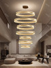2025 New Model Villa Duplex Large Chandelier, Light Luxury, High Ceiling, Mid-Floor, Stairwell, Open Space, Living Room Chandelier