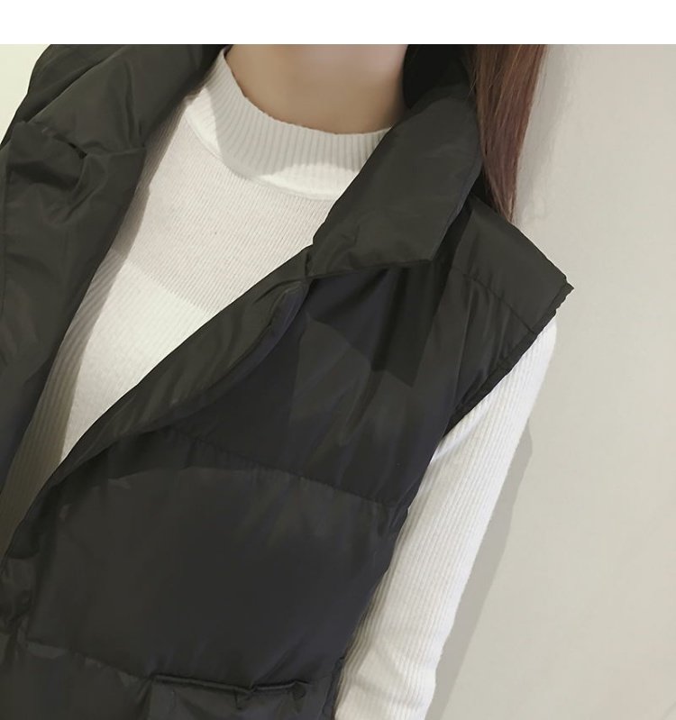 Vest nữ dài 2018 thu đông 2018 phiên bản thời trang Hàn Quốc mới đã được làm dày lên xuống áo vest cotton cotton áo khoác mùa đông nữ