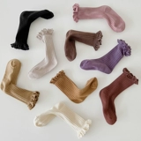 Детские носки, демисезонные хлопковые милые гольфы, средней длины