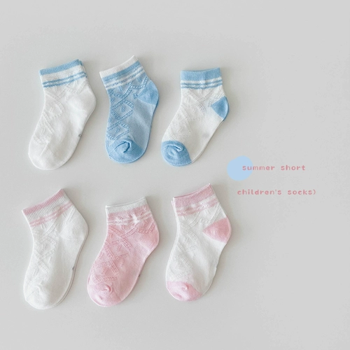 Детские хлопковые летние тонкие дышащие осенние носки для мальчиков для девочек для принцессы