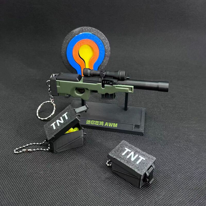 3D Printed Keychain Awm Mini Can Launch Small Balls, Has a Pull Bolt Feel, Stress-Relief Pendant, Multi-Color, with Interchangeable Magazine 3D Printed Keychain Awm Mini Can Launch Small Balls, Has a Pull Bolt Feel, Stress-Relief Pendant, Multi-Color, with Interchangeable Magazine