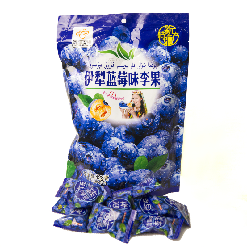 5 bags of 40 yuan blueberry flavor plum fruit 428g Xinjiang specialty Yili blueberry dried fruit preserved fruit dried candied fruit