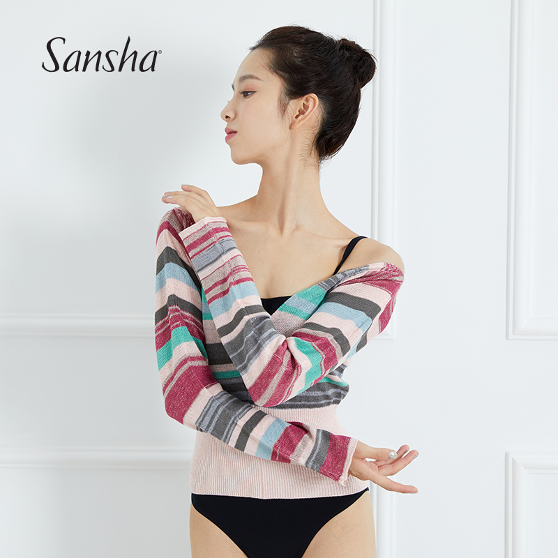 Sansha France Three sand autumn winter warm clothes dancing training utilituryly knitted blouses ballet dresses