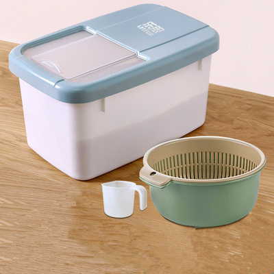 【乐服】家用密封米桶+量杯+沥水篮