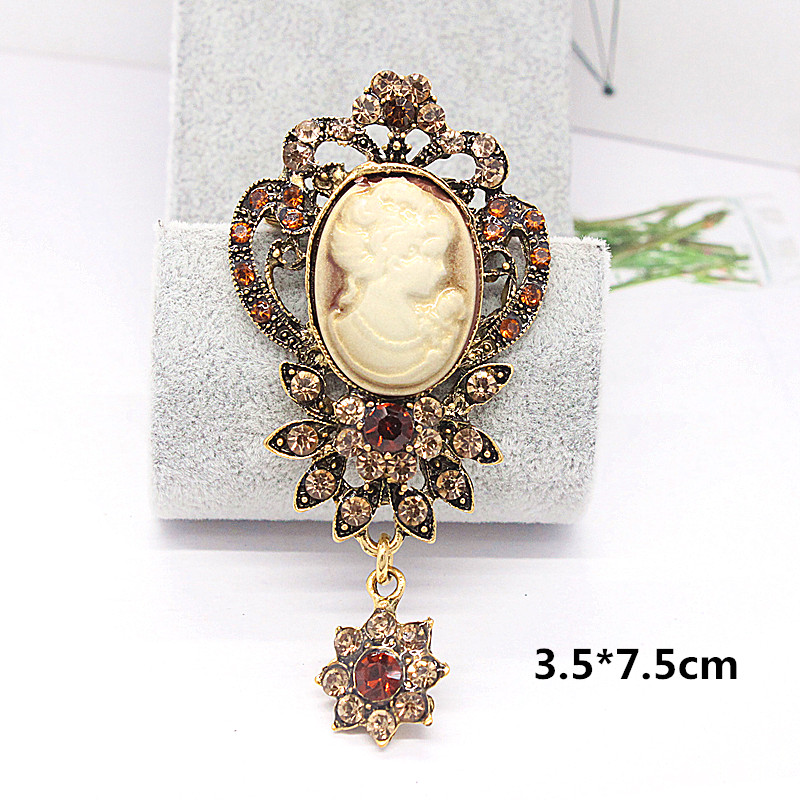 Vẻ đẹp châu Âu đầu trâm cài phụ kiện trâm cài Châu Âu và Hoa Kỳ lớn đường phố phù hợp với phụ kiện áo khoác phụ kiện pin khăn quàng cổ nam nữ phụ kiện cài áo vest nam