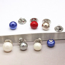  Practical all-match Korean imitation pearl thorn horse nail brooch Collar needle buckle Strap non-slip nail buckle Shawl buckle pin accessories
