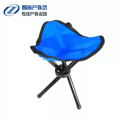Portable outdoor triangle stool Art sketching folding chair Beach canvas fishing chair Simple mini maza