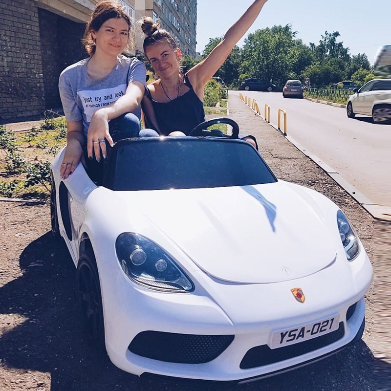 Children's electric car can sit on adult super large double seat four-wheel baby remote control toy car electric