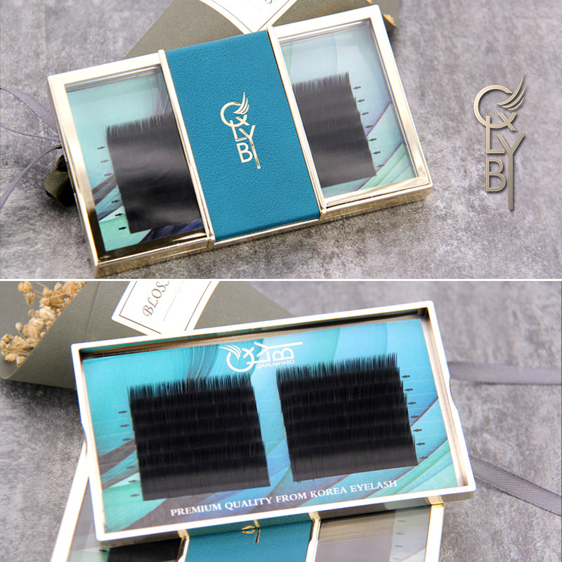 Grafted eyelashes flat hair double-pointed single root planting eyelashes 0 15 matte air split thick section soft