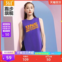361 sports vest female 2021 summer new casual jacket 361 Degree fashion round neck slippery thin vest
