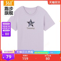 361 sports T-shirt women 2021 summer New loose casual cotton printing students Joker comfortable short sleeve women