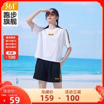 361 sports t-shirt women's 2021 summer new casual coat crew neck thin short sleeve sportswear women