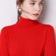 Áo len 2019 mùa thu và mùa đông mới Áo len cashmere nữ cao cổ ngắn phần len lỏng lẻo với đế dày dệt kim - Đan Cardigan