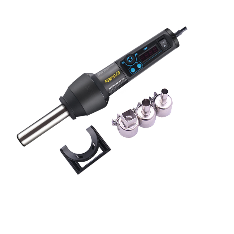 Leather worker upgrade 8858-I anti-static portable constant temperature hot air gun with adjustable temperature and air volume