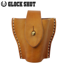 Outdoor cowhide slingshot bag hidden antelope Yongshui tiger stone blue bullet special bow bag traditional flat leather