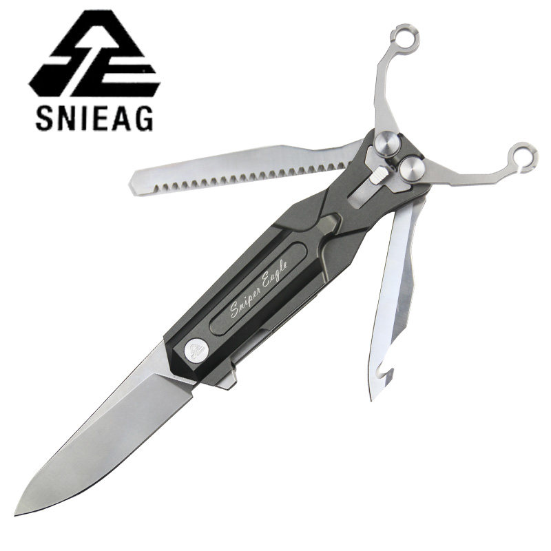 SNIEAG saber slingshot Outdoor multi-function survival knife Self-defense sniper eagle Export portable folding slingshot
