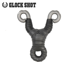 Cold-formed traditional slingshot (Tibetan antelope)304 stainless steel slingshot frame manual stone washing high-precision flat leather bow