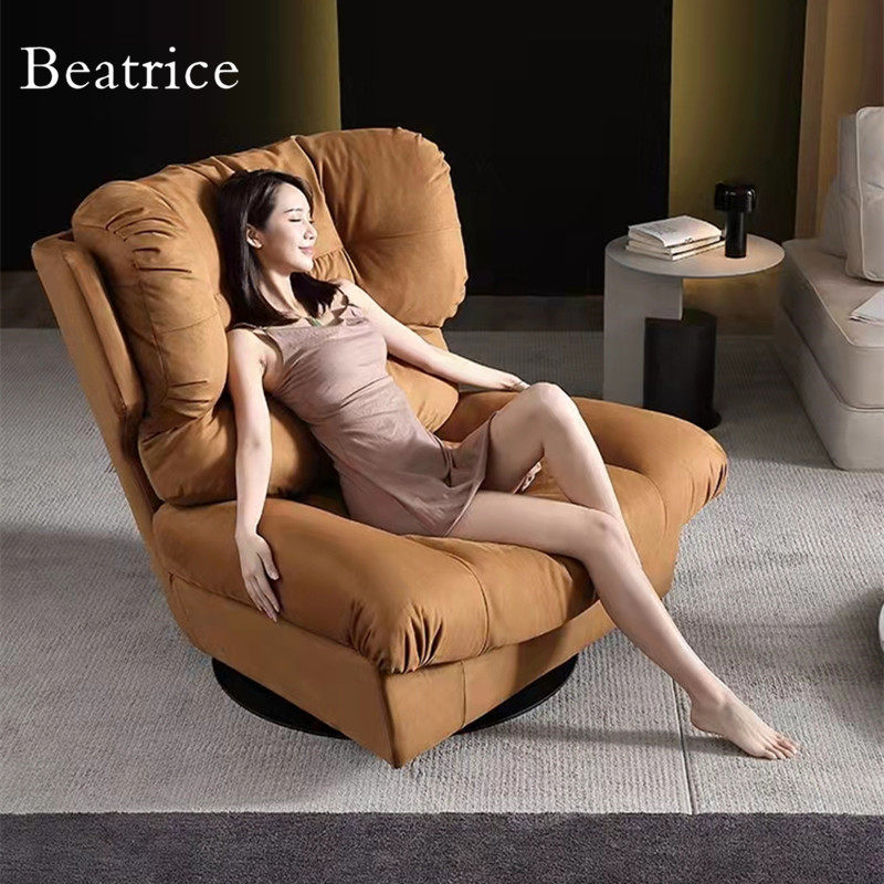 Baxter cloud sofa lounge chair Italian simple rotatable chair Bai Jingting designer net red style lazy single chair