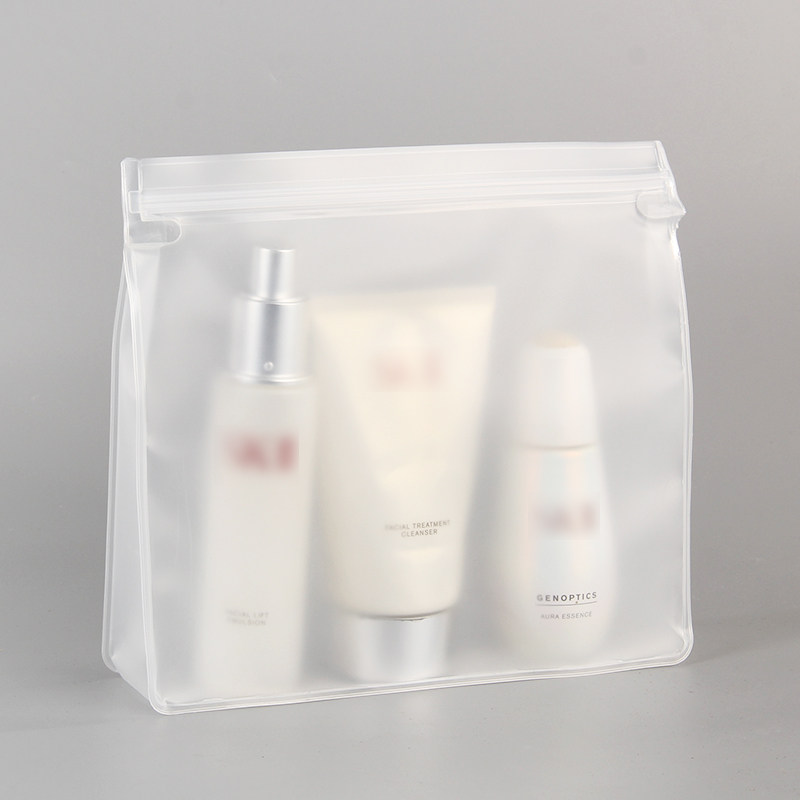 Customized logo food packaging bag cosmetic bag waterproof ziplock bag storage bag small portable bag wash bag manufacturer