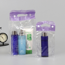 Transparent Handheld Shampoo body lotion Bath Lotion Packaging Gift Bag Custom Logo Cosmetics Cashier Bag Shopping Bag