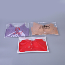 Spot Transparent Bra Zipped Bag Plastic Packaging Bags Wholesale Self-proclaimed Bag Underwear Cashier Bags Wholesale Custom Logo