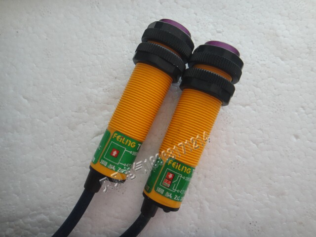 Zhejiang feiling proximity switch E18-5NB pair of injection DC DC36V three-wire NPN normally closed NC 8 meters