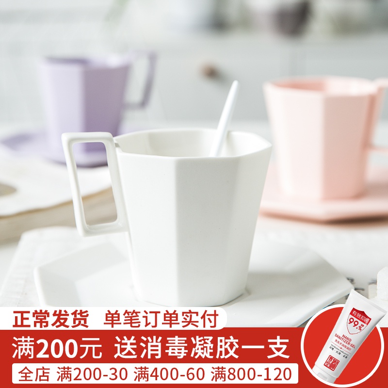Jian Lin creative European - style coffee cup suit afternoon tea tea pottery British red tea cups and saucers household lake