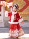 女童明制红色古风汉服2026新款秋冬厚款儿童喜庆中国风拜年服套装