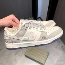 Ready stock 2024 autumn and winter new style customized joint retro light gray male and female couple casual sneakers street dance