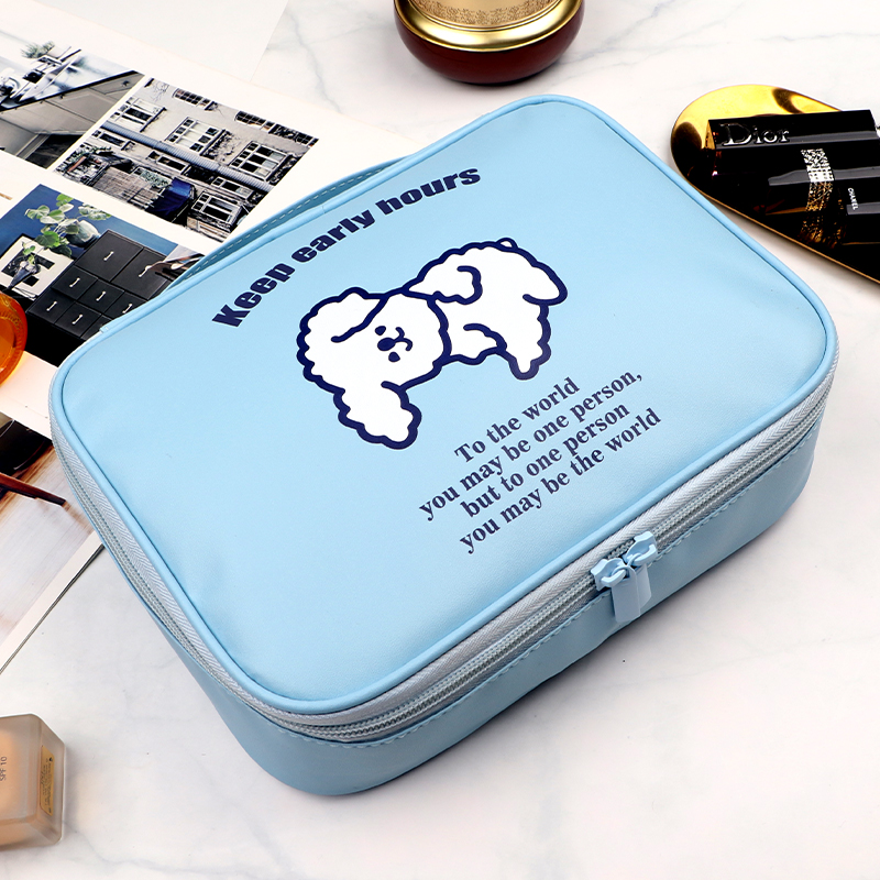 ins high-end 2022 new cosmetic bag portable large-capacity cute Han Chaohuo waterproof storage makeup brush bag