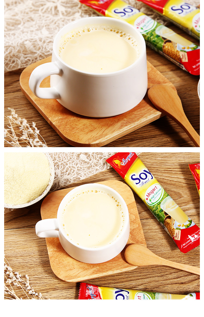 泰国进口 摩岛Mogart Soy 原味豆浆粉 30g*14条 图13