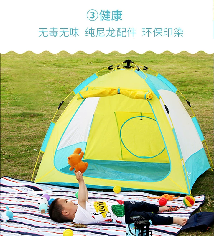 Giải trí ngoài trời cho trẻ em tự động lều nhỏ đồ chơi nhà trẻ em ngoài trời để tăng nhà trò chơi trong nhà - Lều / mái hiên / phụ kiện lều đèn cắm trại naturehike
