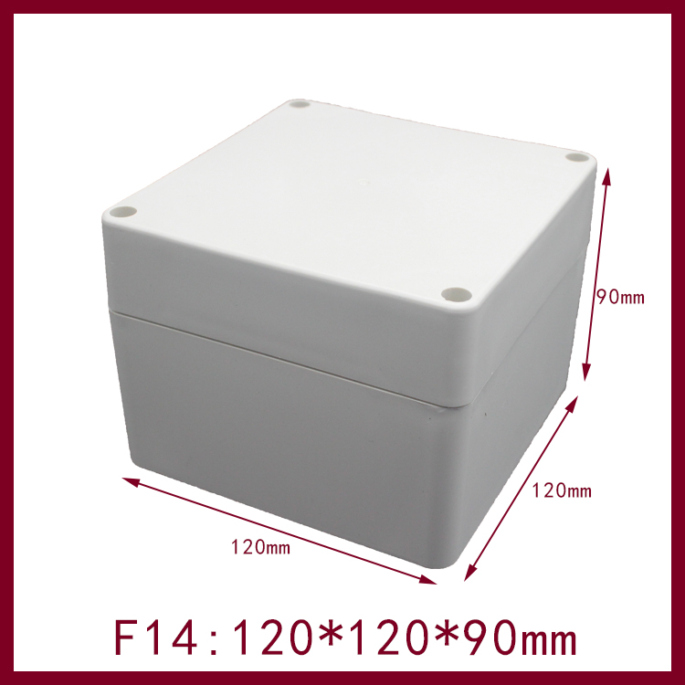 120 * 120 * 90mm ABS WATERPROOF JUNCTION BOX F14 OUTDOOR SEAL HOUSING ENGINEERING PLASTICS ELECTRICAL BOX