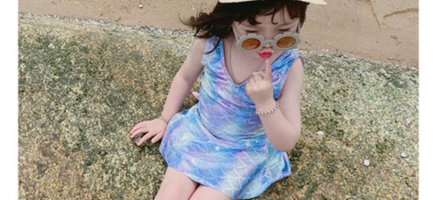 Đồ bơi cho bé dễ thương 0 Xiêm 1 trẻ sơ sinh 2 bé gái 3 tuổi Công chúa váy công chúa nàng tiên cá - Đồ bơi trẻ em áo tắm chống nắng cho bé