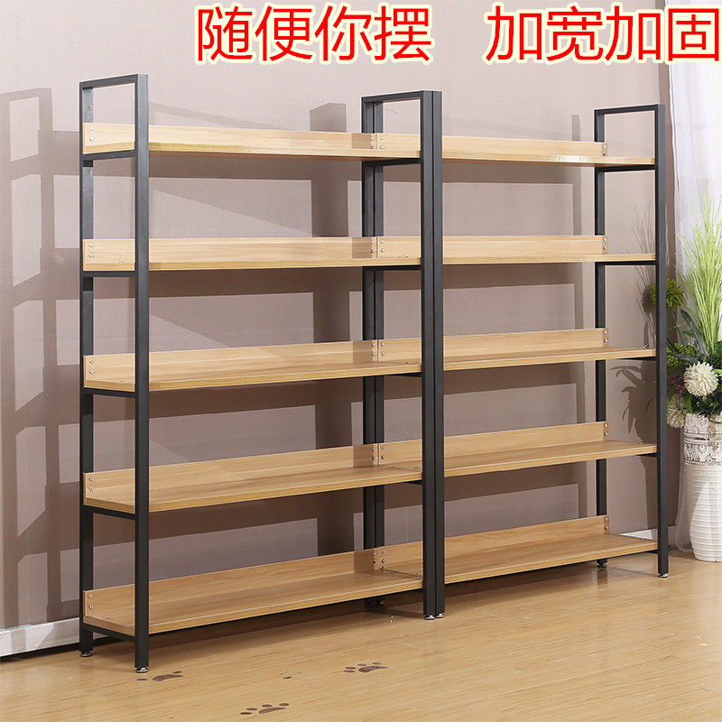 Supercity shelves Shelves Convenience Store Small Selling Department Store Food Snack Shelf Combined Steel Wood Multilayer Display Case
