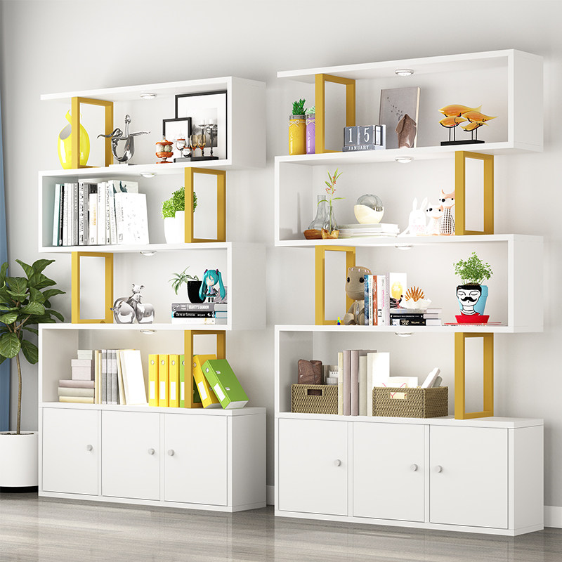 Shelf display cabinet cosmetic beauty salon barber shop product display cabinet partition display cabinet free combination shelf