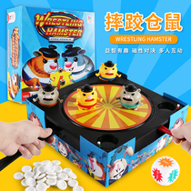 Little hamster sumo childrens double multiplayer wrestling machine Parent-child party interactive battle puzzle board game toy