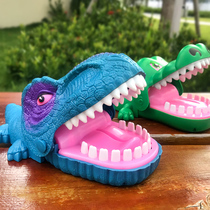 Bite hand dinosaur crocodile children Press tooth toy bite finger big mouth shark hippo decompression tricky board game