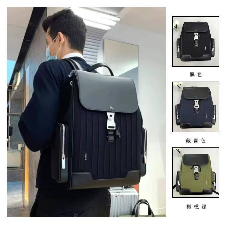 Official R Brand Never Still Brand New Large Flip-Buckle Backpack Men's Travel Bag Women's Commuter Bag