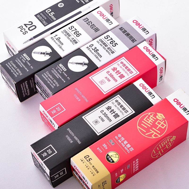 Right-hand Refill 0 5 Black Medium Pen Full Needle Tube Exam 0 38 Sub Warhead Speed Dry Press Aqueous Pen Signature Pen Tilde Core Black Pen Ink Blue Red 0 35mm Refill Students With Neutrino Pen Core