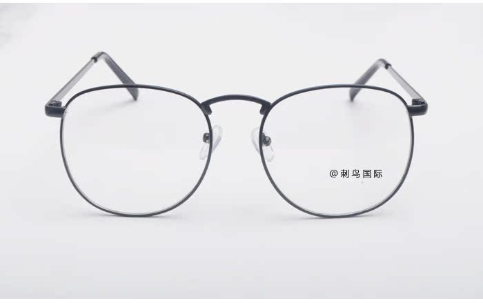 Quạt mới Zhang Dazhao Zhiiao với gương phẳng Đàn ông và phụ nữ có thể được trang bị kính cận kim loại khung kính cận thị Retro kính mắt cho bé