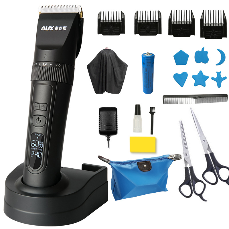 S5 Black [Set Meal 1] + ScissorsOaks Barber Electric clippers Rechargeable adult Razor children Electric Electric pusher beauty salon special-purpose household