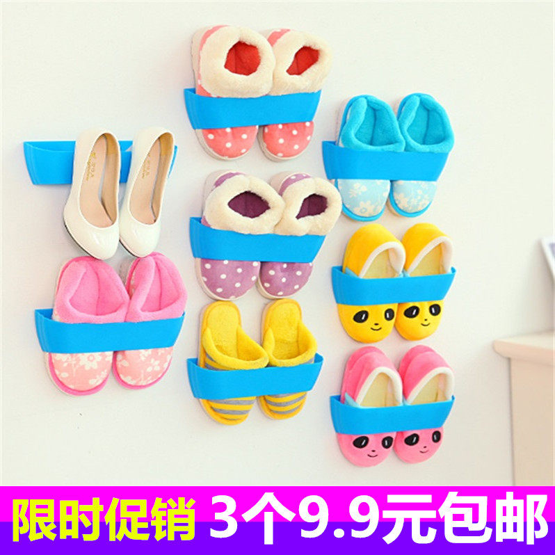 Creative Home Nail-Free Wall Shoes Containing Combined Door Rear Wall-mounted Shelve Bathroom Without Mark-Taobao