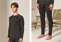 Korean Single Miller Mens Elastic Quick-Drying Warm Tops and Pants Bottoming Underwear