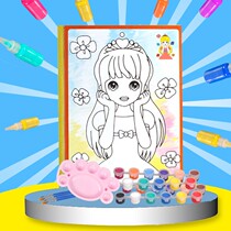 Childrens watercolor painting drawing board puzzle early education coloring childrens painting artifact portable drawing board