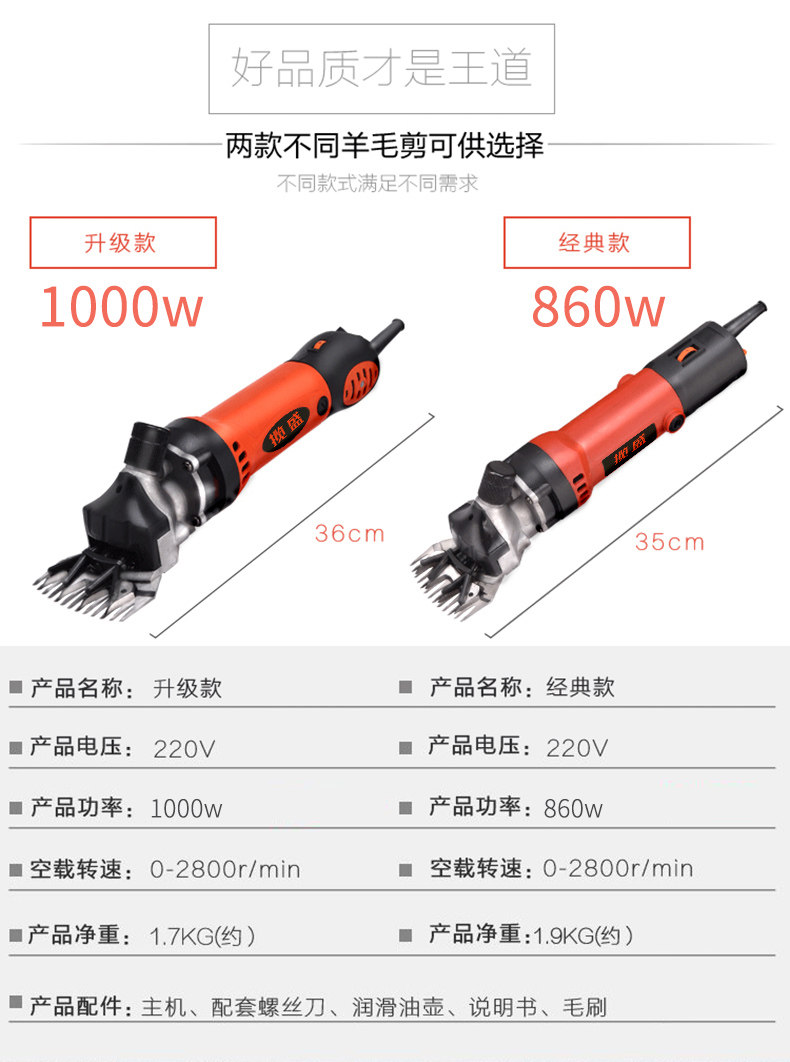 Ножницы 电动剪毛机电动羊毛剪羊毛推子电剪刀省力剃羊毛的电推子大功率