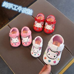 春秋季女宝宝公主单鞋防滑软底宝宝鞋子女0-1